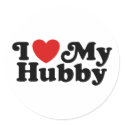 I Love My Hubby stickers
