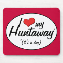 I Love My Huntaway (It's a Dog) Mousepads