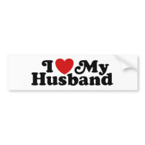 I Love My Husband Bumper Stickers