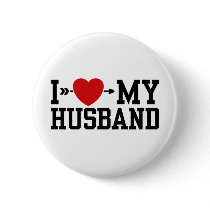 I Love My Husband buttons