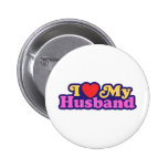 I Love My Husband Button