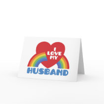 I Love My Husband Greeting Card