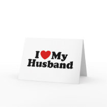 I Love My Husband Greeting Card
