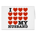 I Love My Husband Greeting Card