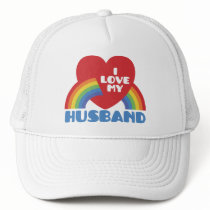 I Love My Husband Mesh Hat