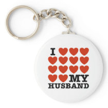 I Love My Husband Key Chains