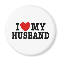 I Love My Husband magnets