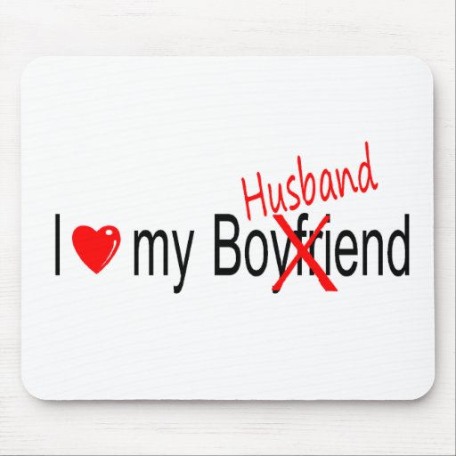 I Love My Husband Mouse Mat