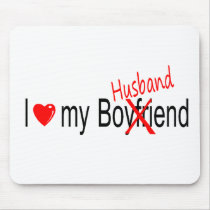 I Love My Husband mousepads