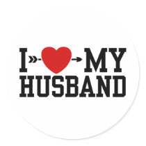 I Love My Husband stickers