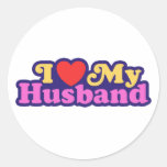 I Love My Husband Sticker