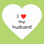 I Love My Husband Stickers