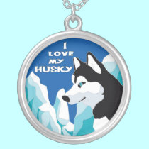 I love my Husky Necklace necklaces