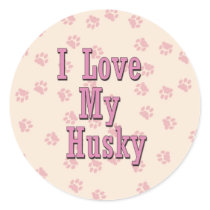 I Love My Husky stickers by TheStampStore I Love My Husky stickers