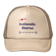 I Love My Icelandic Horse (Female Horse) Trucker Hat
