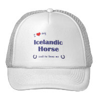I Love My Icelandic Horse (Male Horse) Trucker Hats