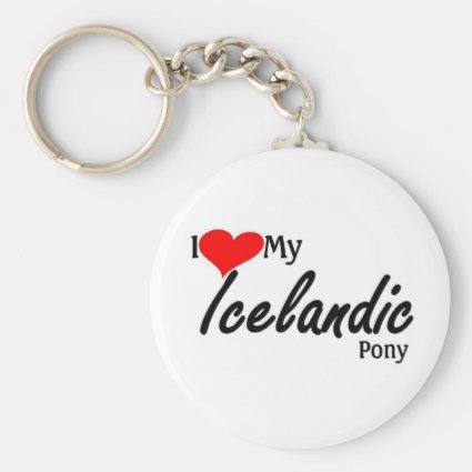I love my Icelandic Pony Keychains