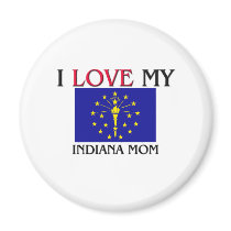 I Love My Indiana Mom magnets