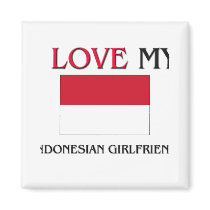I Love My Indonesian Girlfriend magnets
