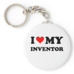 I Love My Inventor Key Chains