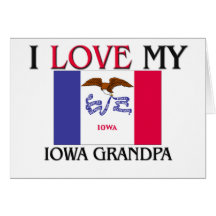 I Love My Iowa Grandpa Cards