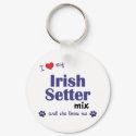 I Love My Irish Setter Mix (Female Dog) keychains