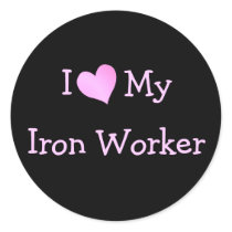 I Love My Iron Worker stickers