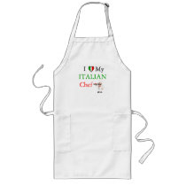 I Love My Italian Chef Aprons