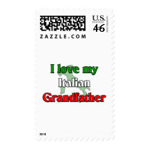 I Love My Italian Grandfather Postage Stamps