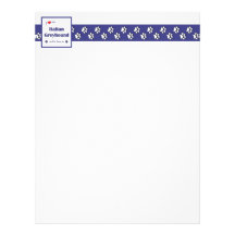 I Love My Italian Greyhound (Male Dog) Custom Letterhead
