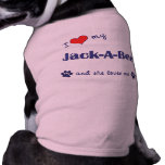 I Love My Jack-A-Bee (Female Dog) Doggie Tee