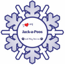 I Love My Jack-a-Poos (Multiple Dogs) photo sculptures