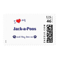 I Love My Jack-a-Poos (Multiple Dogs) postage by dogadoodle I Love My Jack-a-Poos (Multiple Dogs) postage