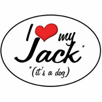 I Love My Jack (It's a Dog) Photo Cutout