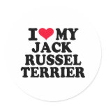 I love my Jack Russel Terrier Sticker