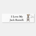 I Love My Jack Russell. Bumper Stickers