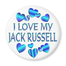 I Love My Jack Russell magnets by TLArnold4 I Love My Jack Russell magnets