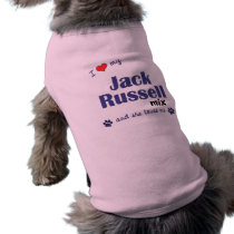 I Love My Jack Russell Mix (Female Dog) pet clothing