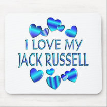 I Love My Jack Russell mousepads by TLArnold4 I Love My Jack Russell mousepads