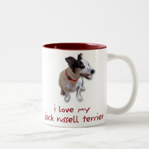 i love my jack russell terrier mugs