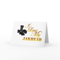 I Love My Jarhead 4 Greeting Cards