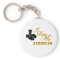 I Love My Jarhead 4 Key Chain