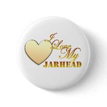 I Love My Jarhead Pin
