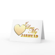 I Love My Jarhead Greeting Cards