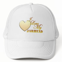I Love My Jarhead Trucker Hats