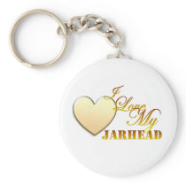 I Love My Jarhead Keychains
