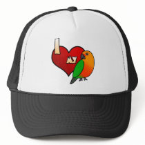 I Love my Jenday Conure hats