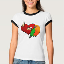 I Love my Jenday Conure T-Shirt by MenagerieMayhem I Love my Jenday Conure T-Shirt