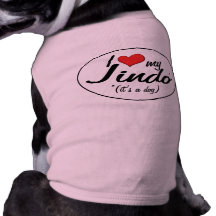 I Love My Jindo (It's a Dog) Doggie Tee