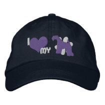 I Love my Kerry Blue Terrier Embroidered Hat embroidered hats